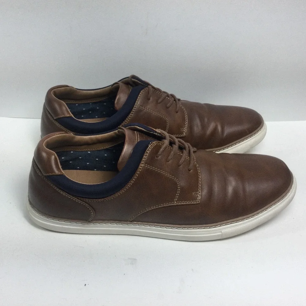Rye‎ Hawker Brown leather shoes mens Size 10.5 comfort casual Oxfords